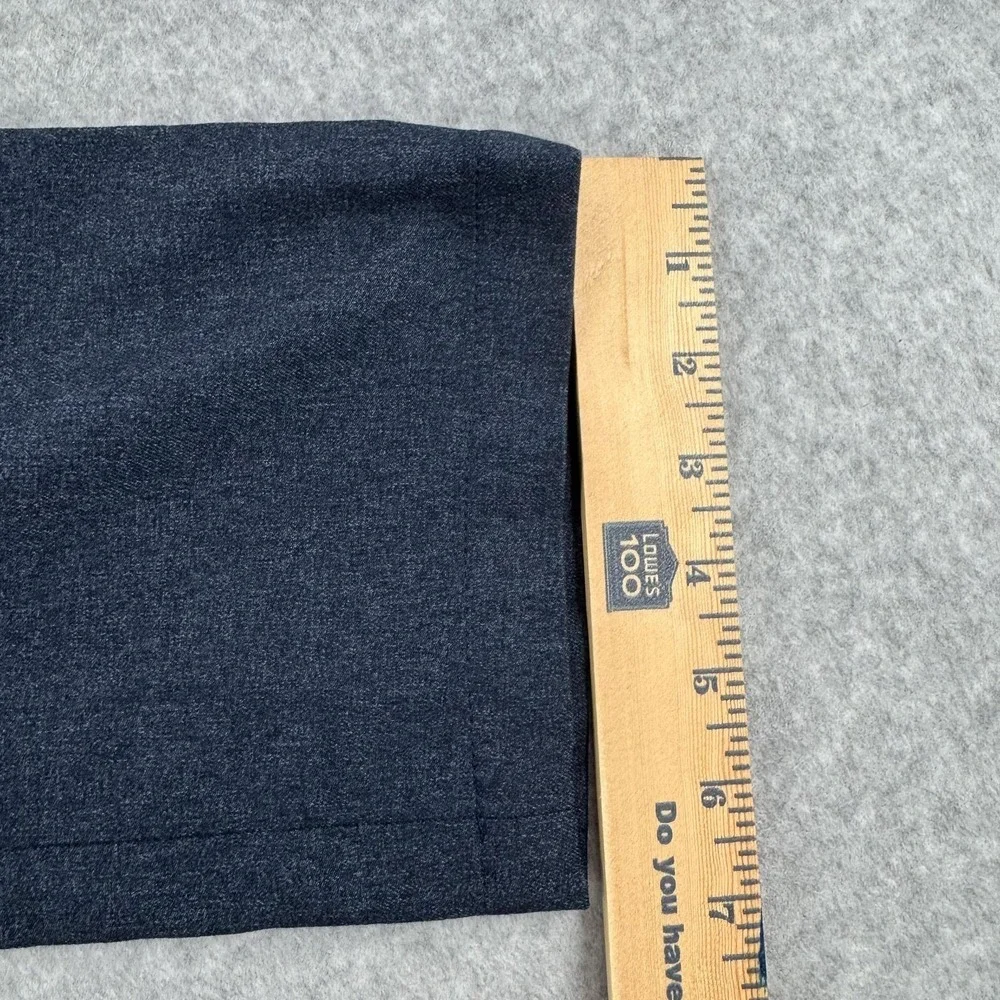 Bluffworks Gramercy Dress Pants Mens 31x29‎ Blue Slim Microfiber Travel Office